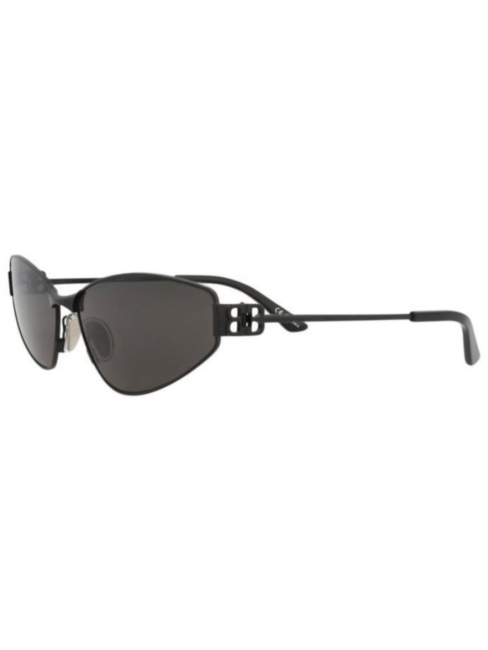 New Balenciaga Womens Cat Eye Black Black Grey Fashion Designer Sunglasses